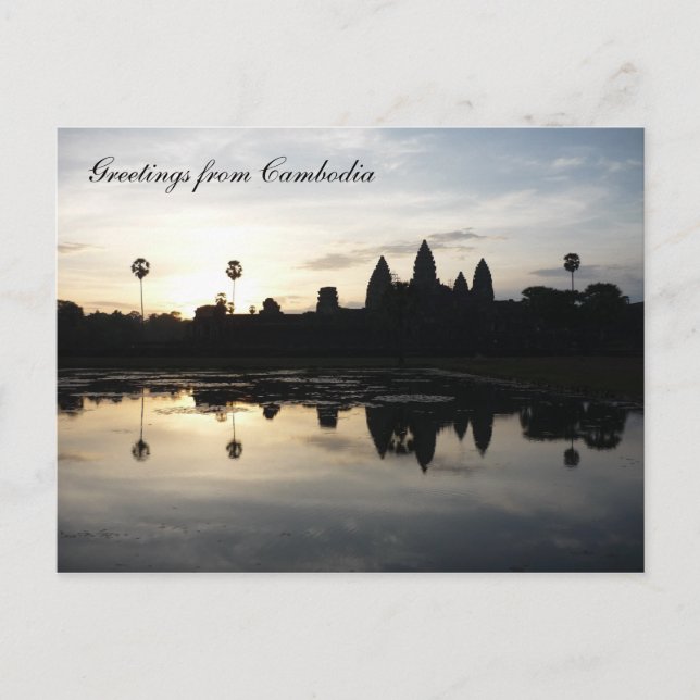 Postal reflejo de angkor (Anverso)