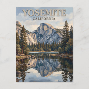 Postal Reflejo de Half Dome en Mirror Lake Yosemite