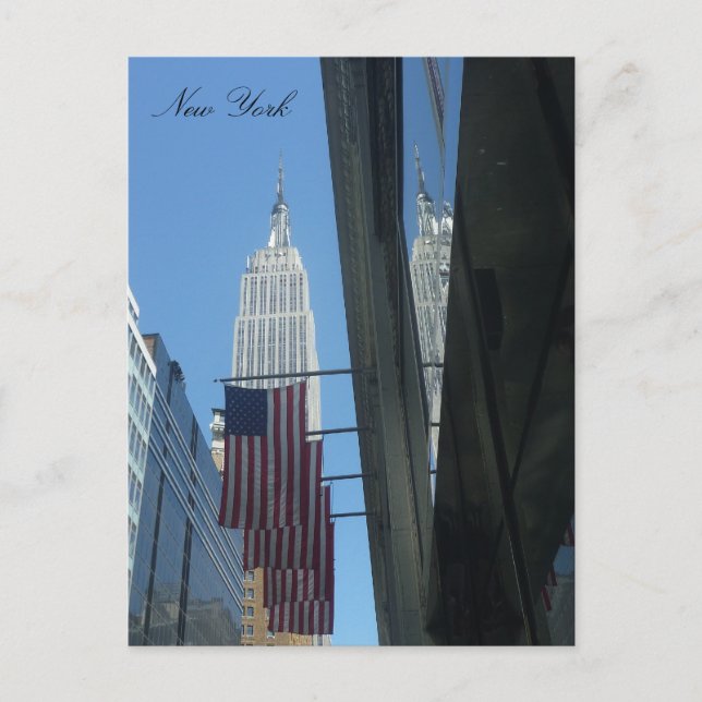 Postal reflejo de la bandera imperial (Anverso)