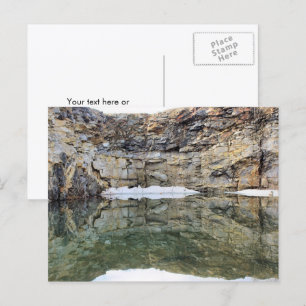 Postal Reflejo de la pared de la cantera de roca #1 Natur