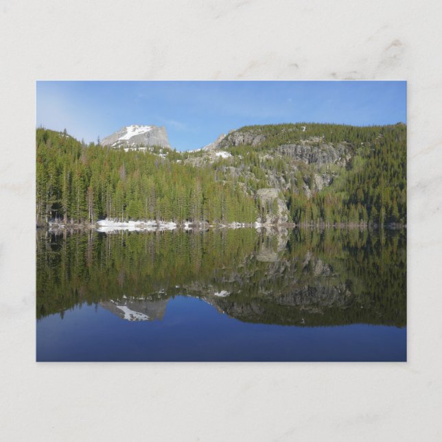 Postal Reflejo del lago Bear I (Anverso)
