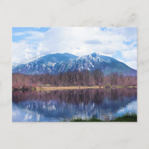 Postal Reflejo del lago Snoqualmie