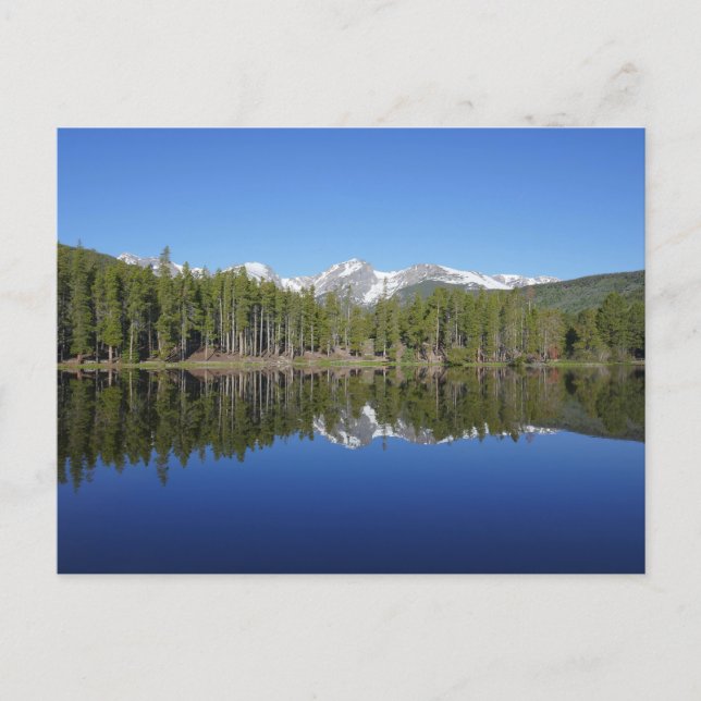 Postal Reflejo del lago Sprague (Anverso)