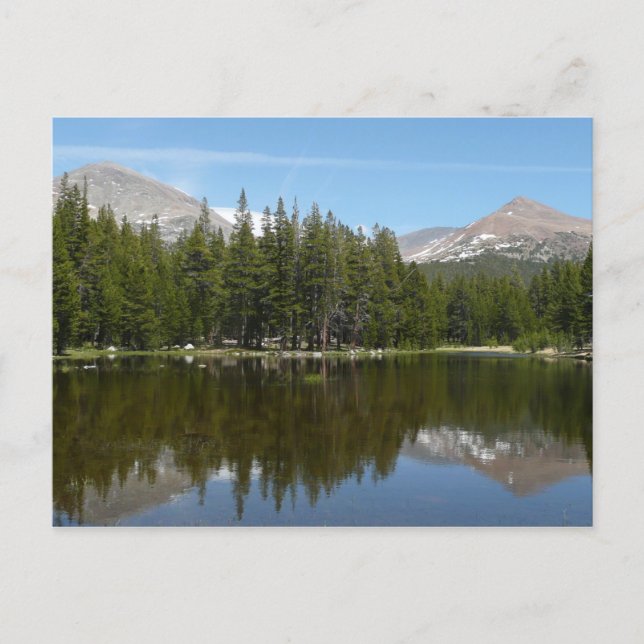 Postal Reflejo del lago Yosemite (Anverso)