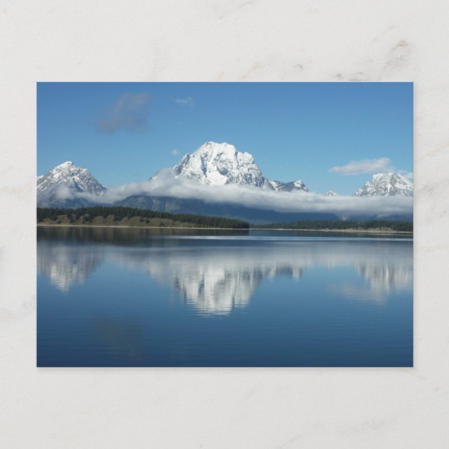 Postal Reflejo del Monte Moran en Grand Teton (Anverso)
