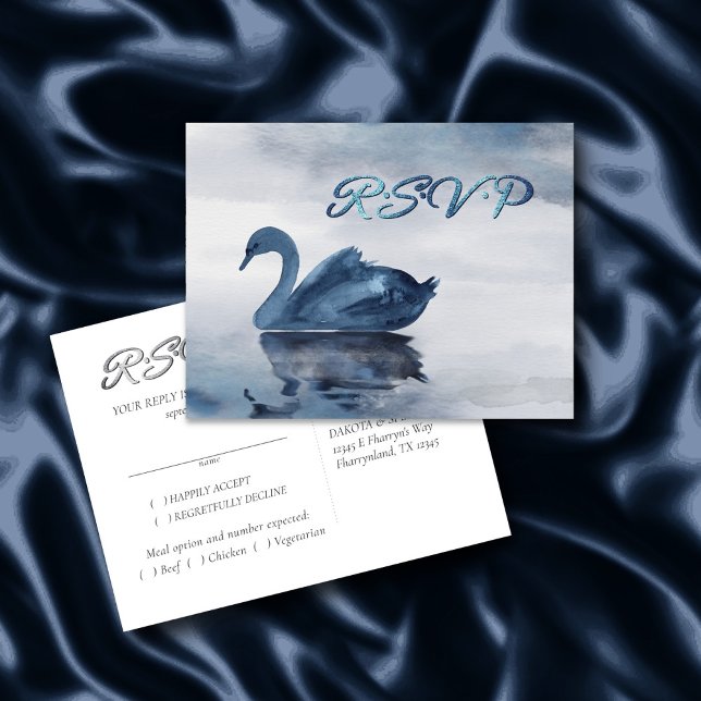 Postal Reflejos Brumosos | Entrada de RSVP del Cisne Azul (Subido por el creador)