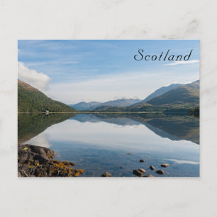 Postal Reflejos de montañas en Loch Creran - Escocia