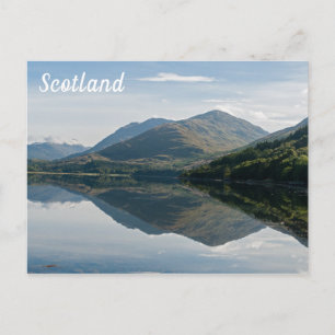 Postal Reflejos de montañas en Loch Creran - Escocia