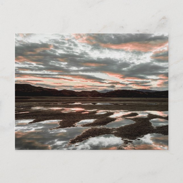 Postal Reflejos del amanecer en Lago Grey (Anverso)