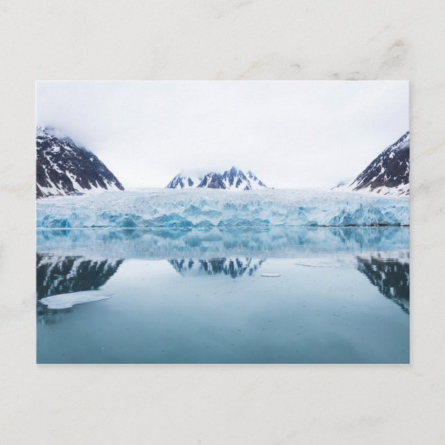 Postal Reflejos del glaciar, Noruega (Anverso)