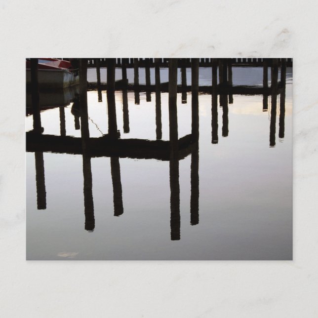 Postal Reflejos del Muelle de Madera: Derwentwater (Anverso)