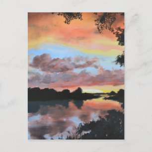 Postal Reflejos del río Zambeze