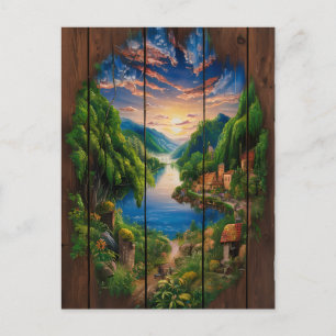 Postal Reflejos Serenos: Un Retrato del Lago