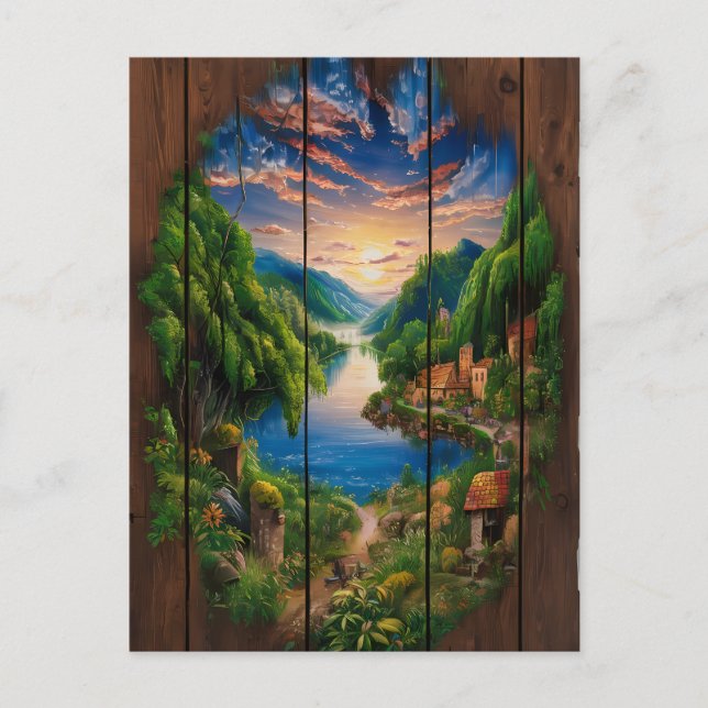 Postal Reflejos Serenos: Un Retrato del Lago (Anverso)