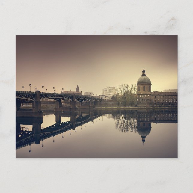 Postal Reflets sur la Garonne - Toulouse - (Anverso)