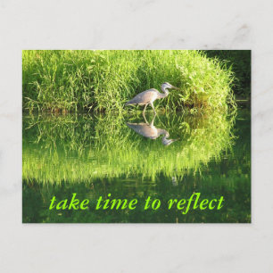 Postal Reflexión de la grúa