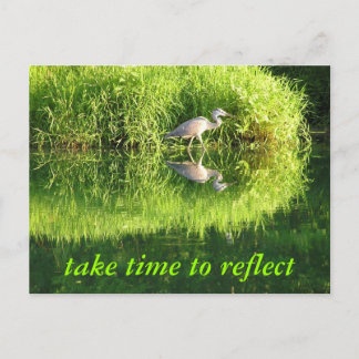 Postal Reflexión de la grúa