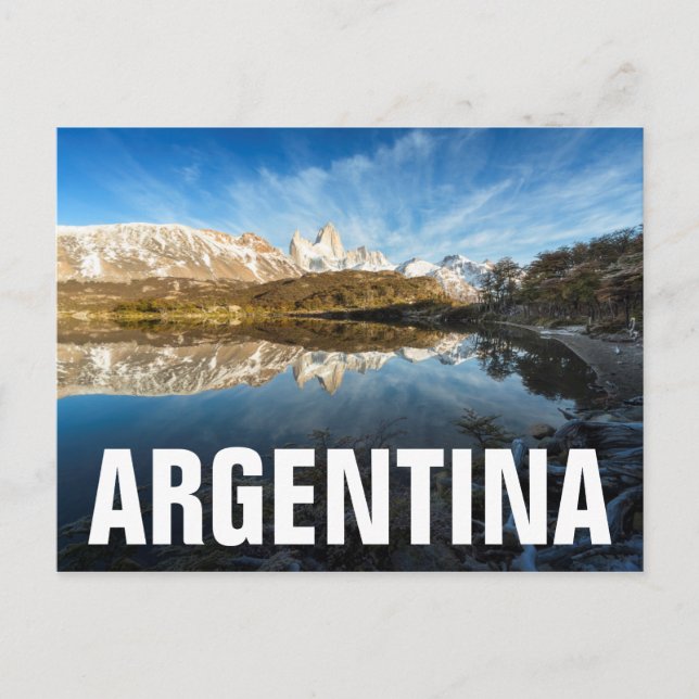 Postal Reflexión de la Patagonia (Anverso)