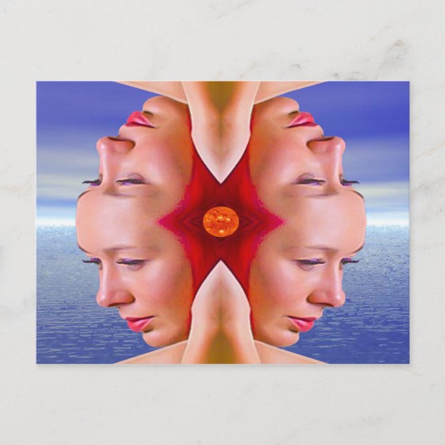 Postal Reflexión de verano (Anverso)