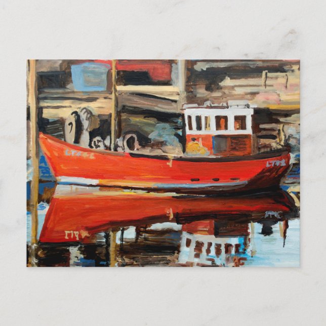 Postal Reflexión del barco (Anverso)