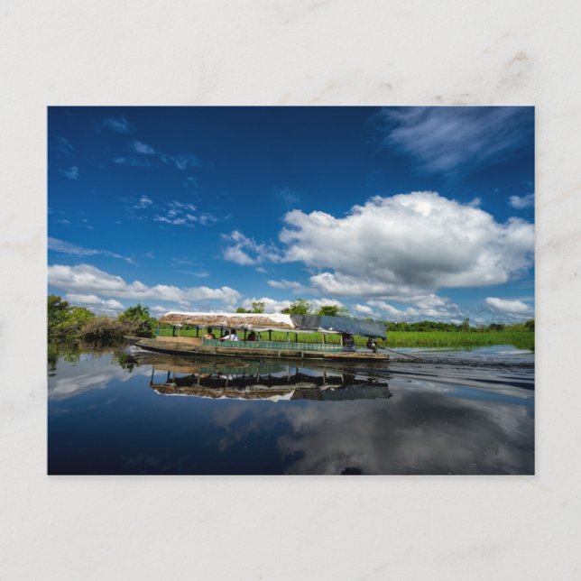 Postal Reflexión sobre barcos turísticos (Anverso)