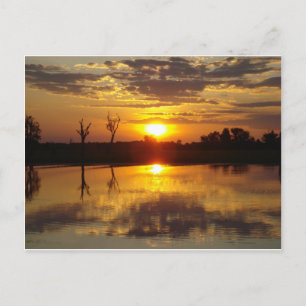 Postal Reflexión sobre el atardecer