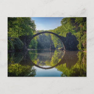 Postal Reflexión sobre el puente de arco de Guay