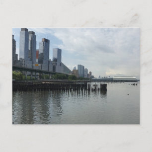 Postal Reflexión sobre el río Hudson en Nueva York Foto d