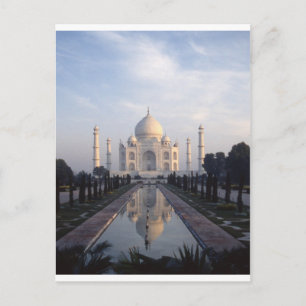 Postal Reflexión sobre el Taj Mahal en Agra, Uttar Prades
