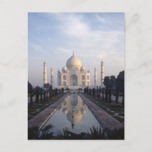 Postal Reflexión sobre el Taj Mahal en Agra, Uttar Prades