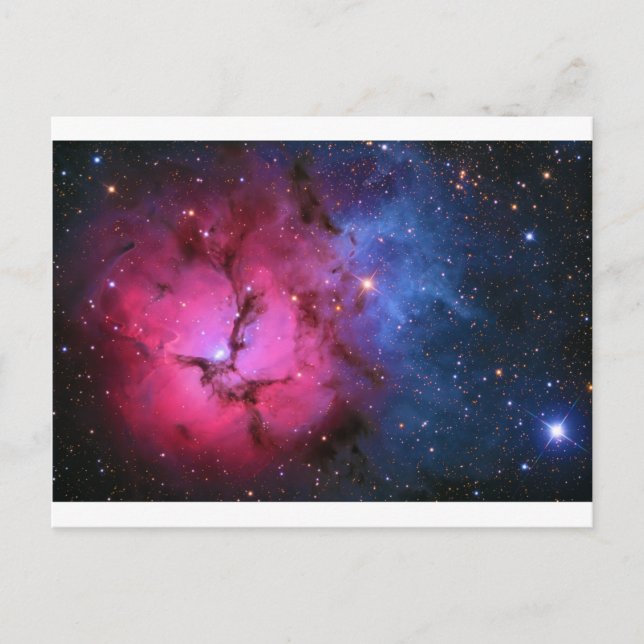 Postal Reflexión Trifid Emission Nebula M20 NGC 6514 (Anverso)