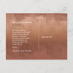 Postal Reflexiones de acuarela Gracias Clay ID774