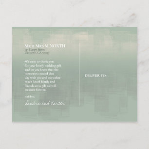 Postal Reflexiones de acuarela Gracias Sage ID774