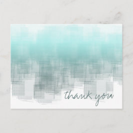 Postal Reflexiones de acuarela GraciasTeal ID774