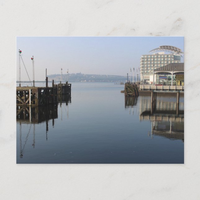 Postal Reflexiones de Cardiff Bay (Anverso)