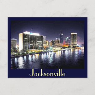 Postal Reflexiones de Jacksonville sobre el río