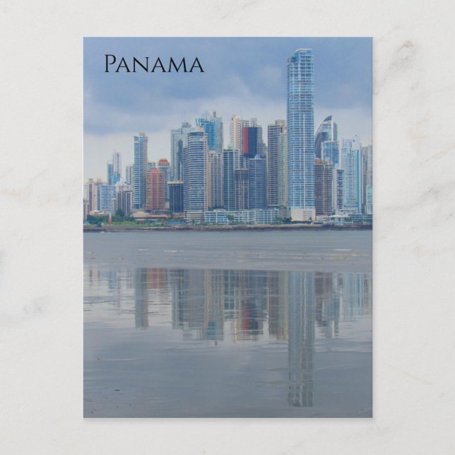 Postal reflexiones de la ciudad de panama (Anverso)