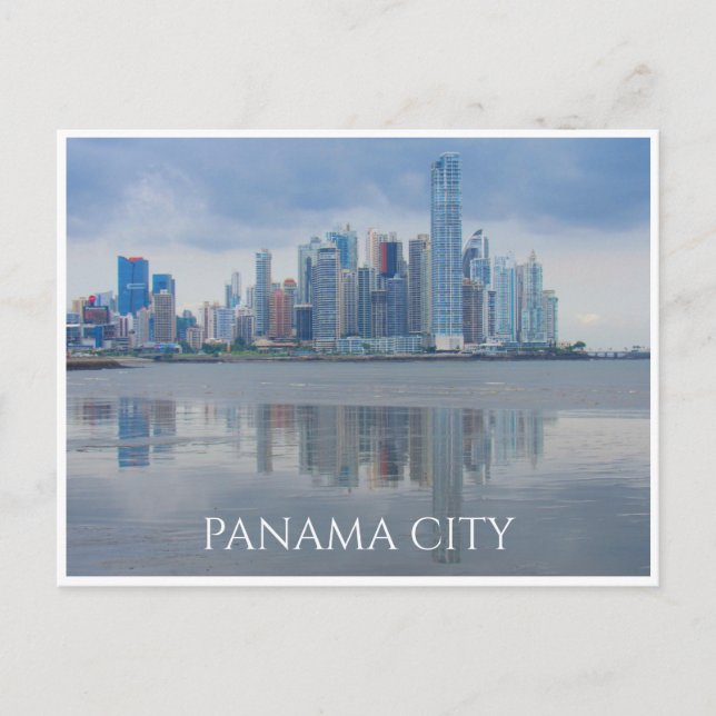 Postal reflexiones de la ciudad de panama (Anverso)
