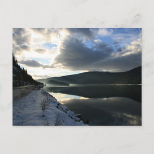 Postal Reflexiones de la puesta del sol