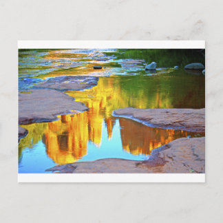 Postal Reflexiones de la roca de roble de Sedona