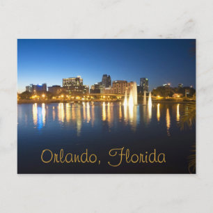 Postal Reflexiones de Orlando, Florida desde el lago Luce