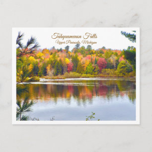 POSTAL "REFLEXIONES DE OTOÑO EN TAHQUAMENON FALLS, MICHIG