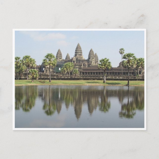 Postal reflexiones de wat angkor (Anverso)