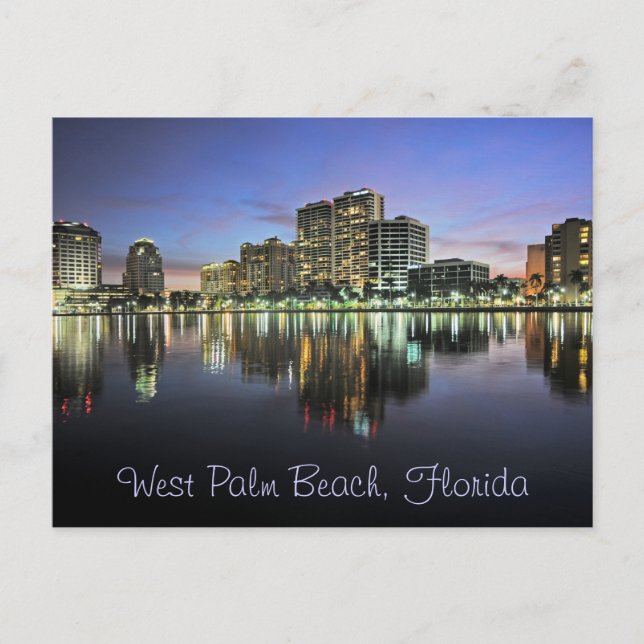 Postal Reflexiones de West Palm Beach, Florida (Anverso)