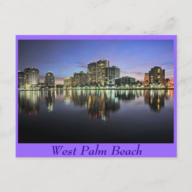 Postal Reflexiones de West Palm Beach, Florida (Anverso)