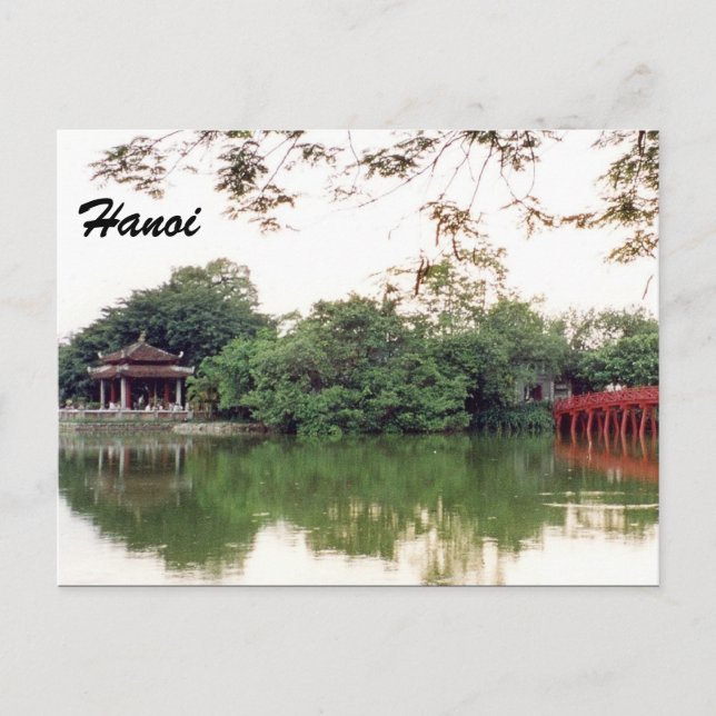 Postal reflexiones del lago hanoi (Anverso)