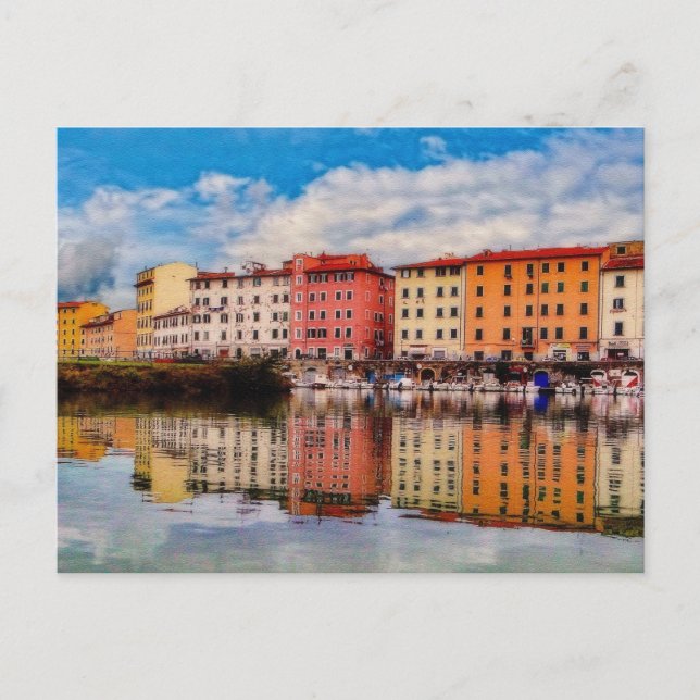 Postal Reflexiones del puerto (Pintadas) (Anverso)