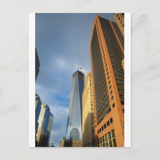 Postal Reflexiones del rascacielos de Nueva York