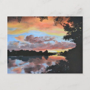 Postal Reflexiones del río Zambezi