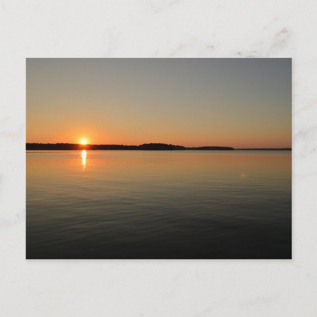 Postal Reflexiones Escénicas Sobre El Amanecer En El Lago (Anverso)